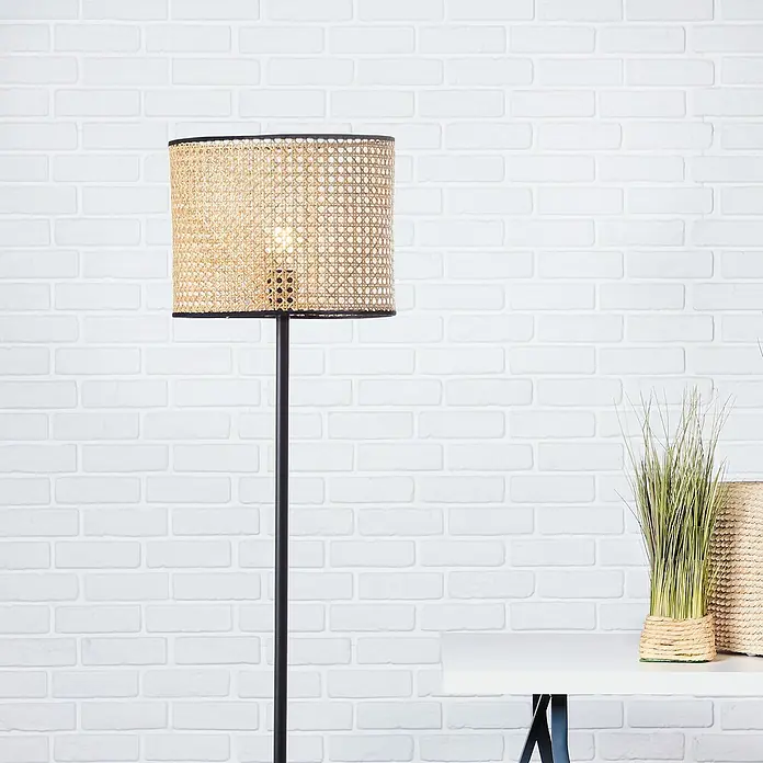 Brilliant Wiley Stehleuchte - 60 W, Höhe: 154 cm, Schwarz, E27 - Stimmungsaufnahme