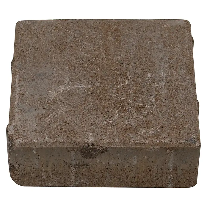Seesteiner Pflasterstein Piazza Antik - L x B x S: 15 x 15 x 5 cm, Sandstein, Beton, Kantenverarbeitung: Gebrochen - Diagonale Ansicht