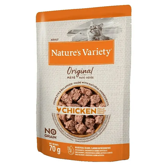 Nature's Variety Comida húmeda para gatos Original - 70 g, Pollo - Vista frontal