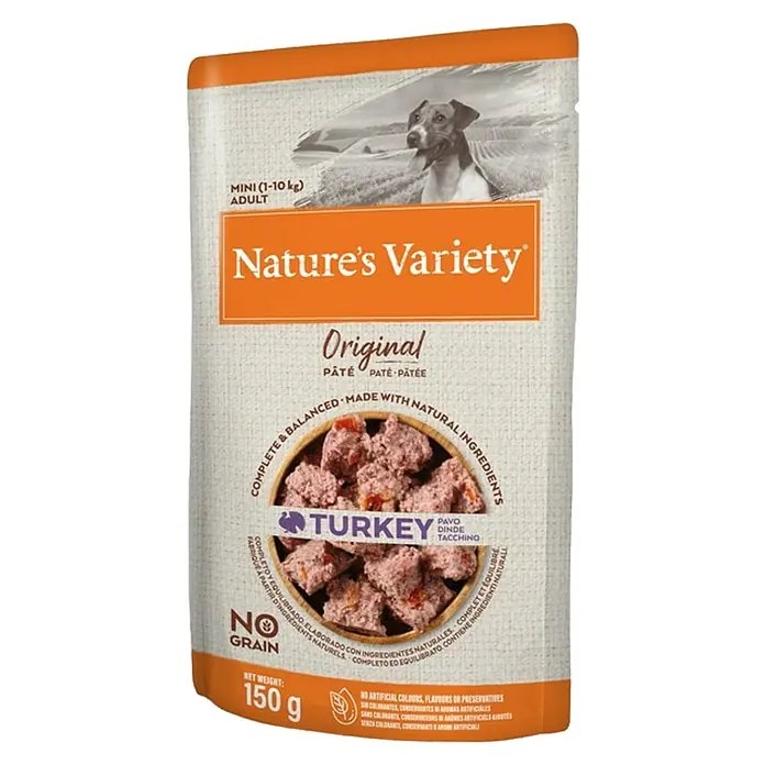 Nature's Variety Comida húmeda para perros Mini - 150 g, Pavo - Vista frontal