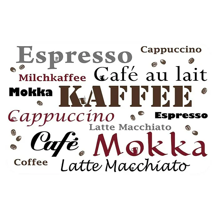 D-c-fix Rio Placemat Rio - Barista, Wit, 44 x 29 cm - Bovenaanzicht