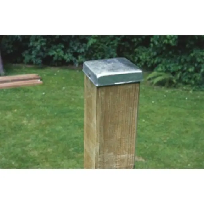 Forest-Style Poste para cercado Mustang - Altura: 100 cm, Marrón, Madera - Primer plano