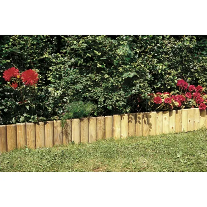 Forest-Style Valla mini Bordura Pinede - L x Al: 1,1 m x 35 cm, Natural - Foto ambiente