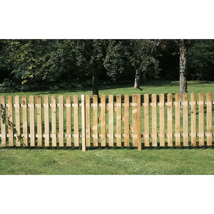 Forest-Style Valla de madera Mustang - L x Al: 1,8 x 0,8 m, Natural - Foto ambiente