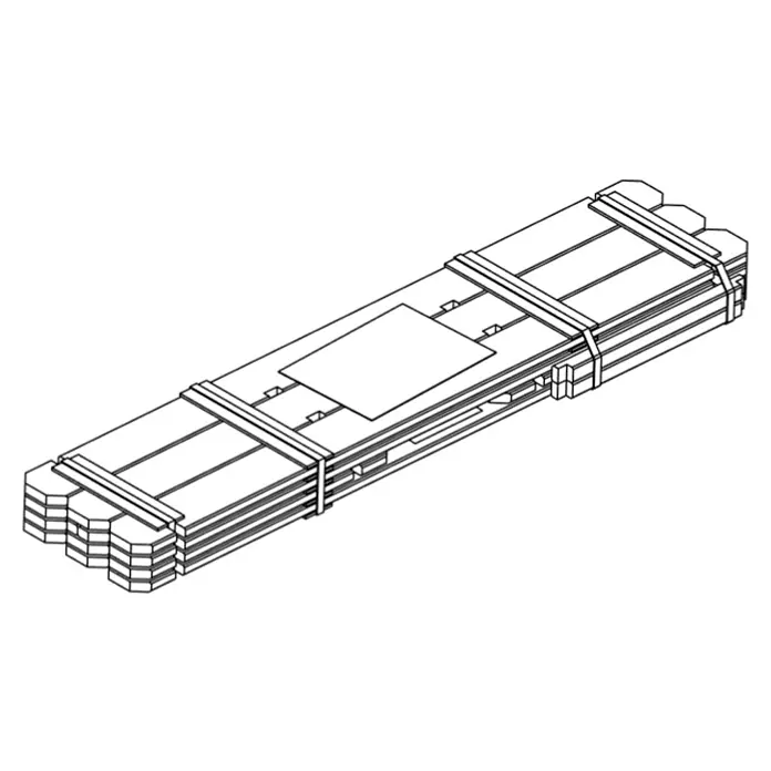Forest-Style Huerto Basil - Madera, 214 l - Dibujo técnico