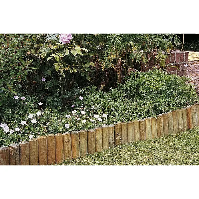 Forest-Style Bordura enrollable Siloux - L x An x Al: 180 x 5 x 30 cm, Madera - Foto ambiente