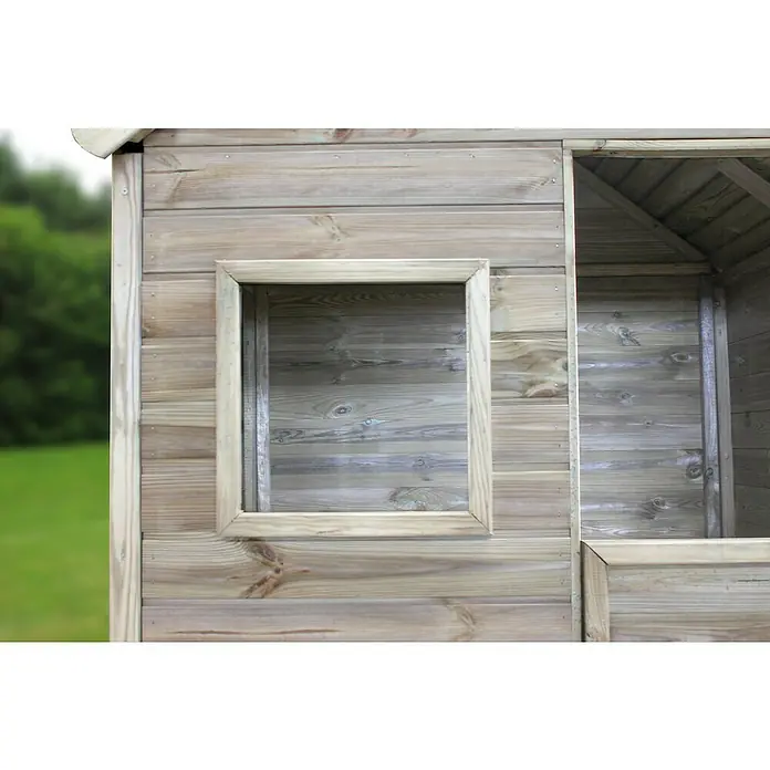 Forest-Style Caseta infantil Marina - L x An x Al: 119 x 123 x 158,5 cm, Natural - Primer plano