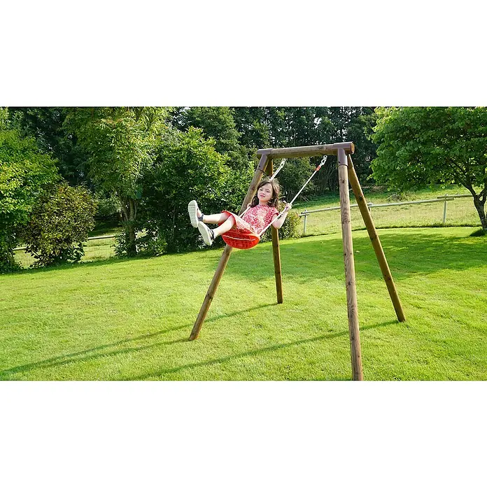 Soulet Columpio Hanna - L x An x Al: 165 x 166 x 195 cm, Madera, Marrón - Producto en uso