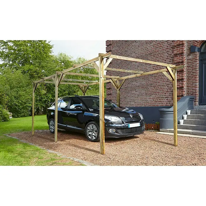 Forest-Style Carport Henri - L x An: 512 x 300 cm, Altura de entrada: 2,2 m - Foto ambiente