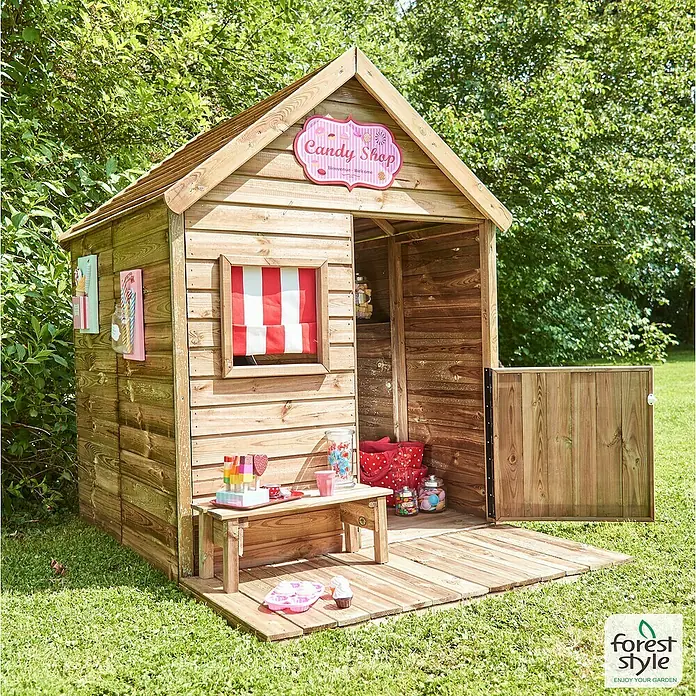 Forest-Style Caseta infantil Winny - 175,6 x 151,1 x 210 cm, Natural - Foto ambiente
