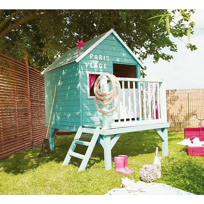 Forest-Style Caseta infantil Winny - 175,6 x 151,1 x 210 cm, Natural - Foto ambiente