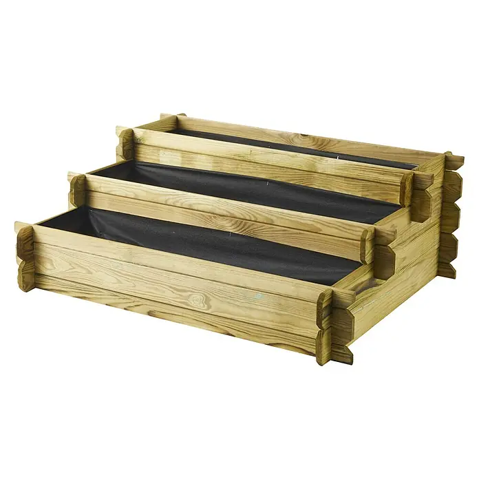 Forest-Style Huerto urbano Angelic - L x An x Al: 100 x 80 x 36 cm, 154 l, Madera - Vista angular