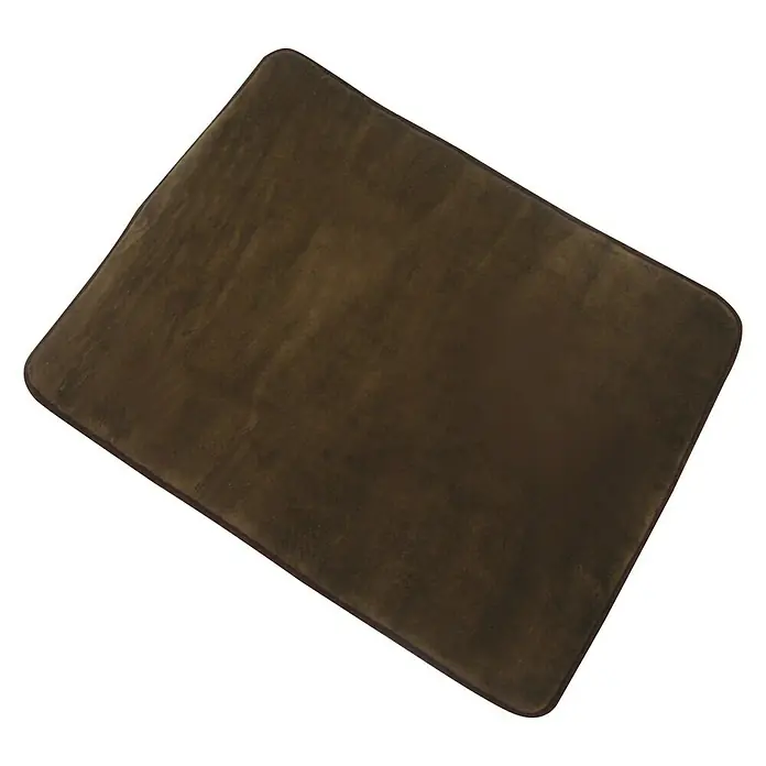 MSV Alfombra para baño Memoria - 50 x 70 cm, Chocolate - Vista descendente