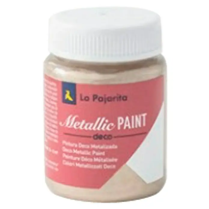 La Pajarita Pintura Metallic Paint - Champagne, 75 ml, Brillante - Vista frontal