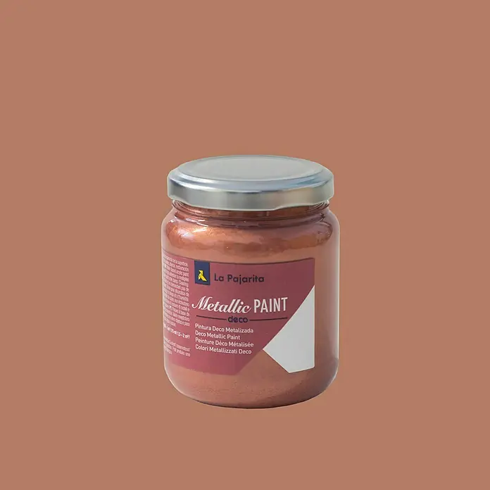 La Pajarita Pintura Metallic Paint - Cooper, 175 ml, Brillante - Vista frontal