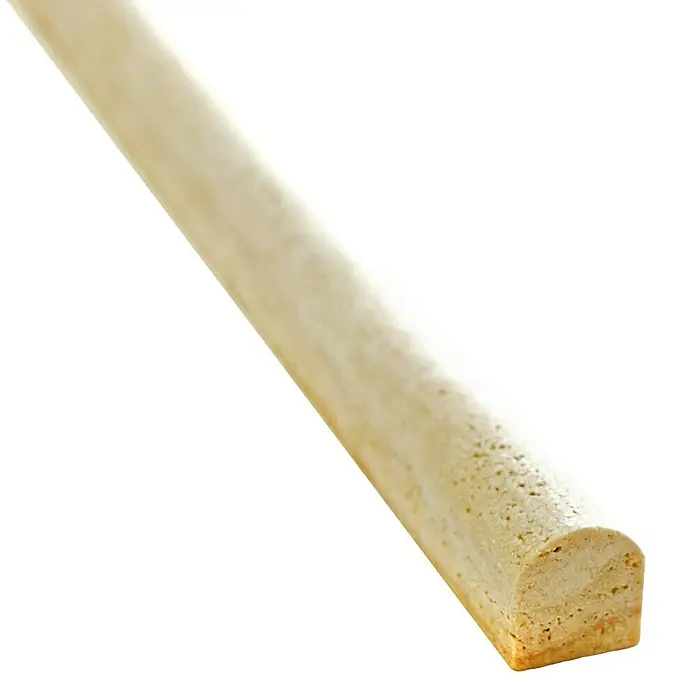 Fliesenbordüre Travertin Chiaro PP 46315 - 30,5 x 1,5 cm, Beige, Matt - Detailaufnahme