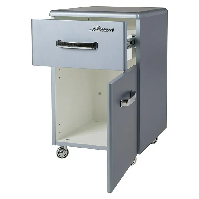 Phönix Miami Rollcontainer - L x B x H: 40 x 36 x 61,4 cm, Hellgrau, Anzahl Schubladen: 1 Stk. - Linke Seitenansicht