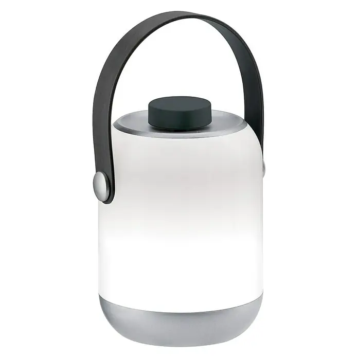 Paulmann Mobiles LED-Licht Clutch - 6 W, Grau, Höhe: 12 cm - Vorderansicht