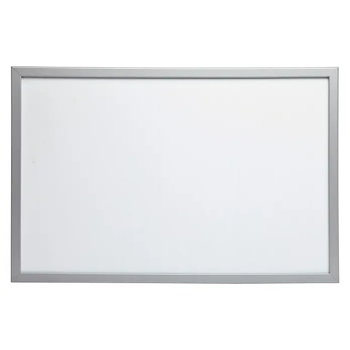 Pizarra magnética Mag - 60 x 1,6 x 40 cm, Metal, Plateado, Contiene imanes y un rotulador