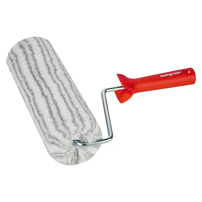 swingcolor Farbroller K44 - Breite Walze: 25 cm, Bügelstärke: 8 mm, Florhöhe: 18 mm - Diagonale Ansicht