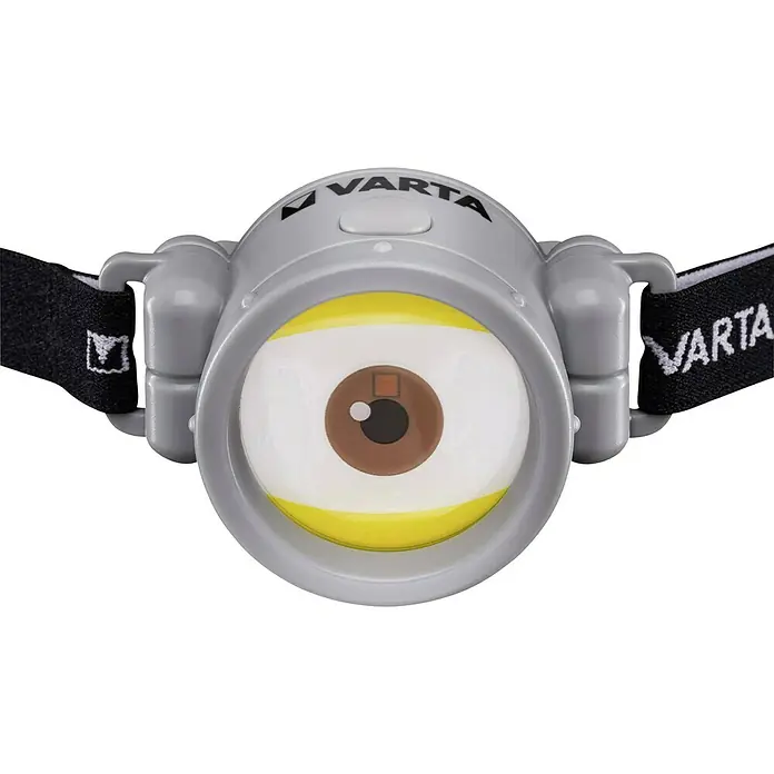 Linterna frontal LED Minions - L x An x Al: 5,3 x 8,3 x 4,6 cm, Alcance de luz: 4 m - Primer plano