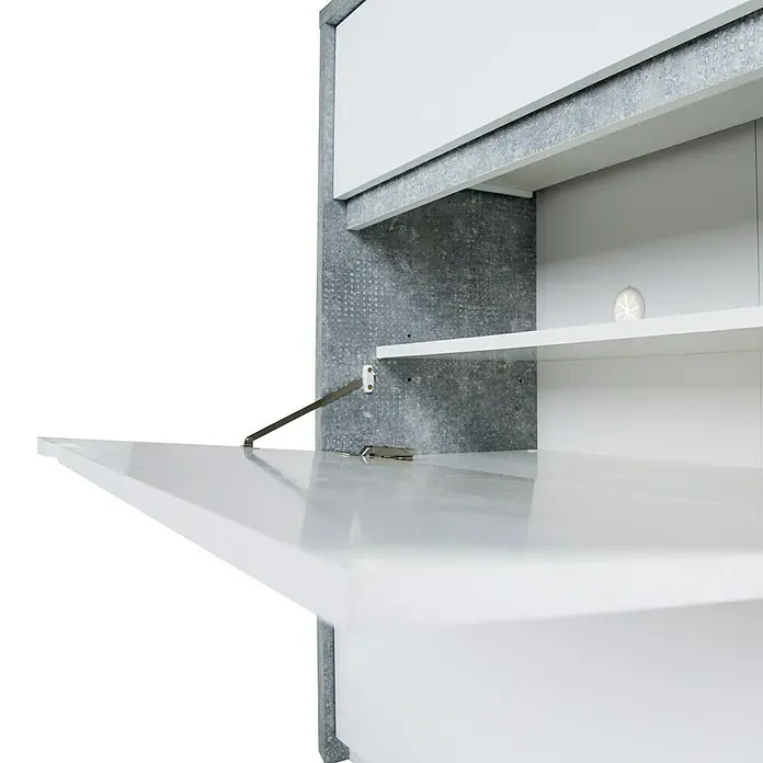 Phönix Bruno Schuhschrank - L x B x H: 38 x 100 x 105,7 cm, Grau/Weiß - Detailaufnahme