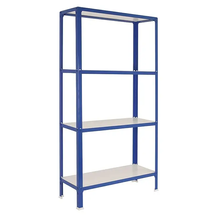 Simonrack Homeclick Estantería metálica Color Mini - L x An x Al: 30 x 80 x 160 cm, Capacidad de carga: 100 kg/balda, Número de baldas: 4 ud., Azul