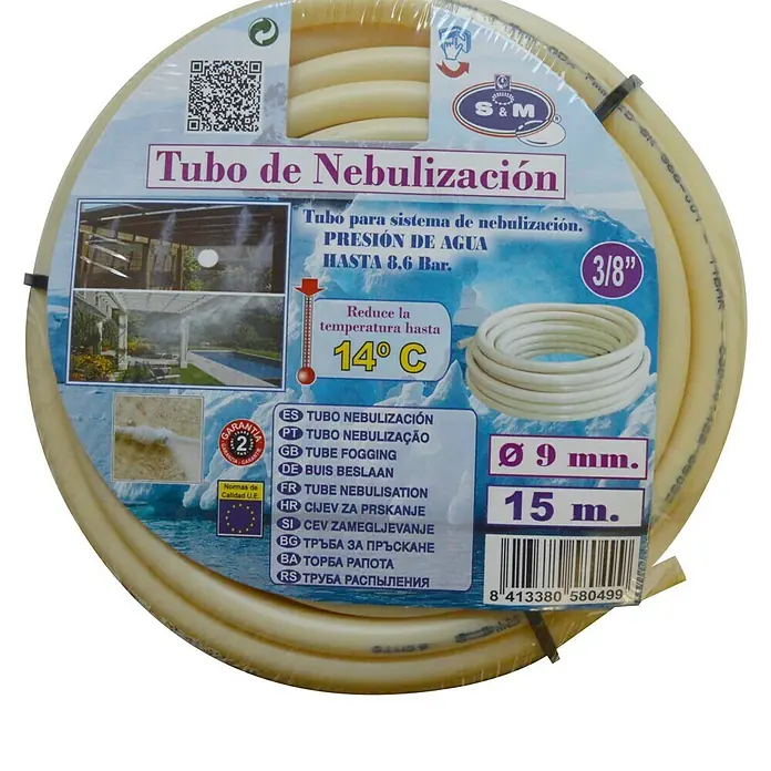 Tubo nebulización - Diámetro: 9 mm, Plástico