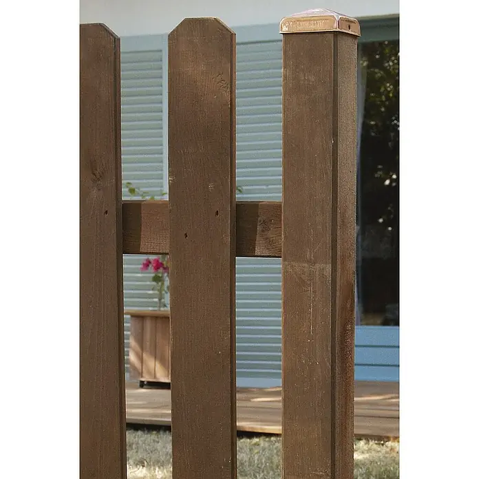 Forest-Style Poste para cercado Mustang - Altura: 120 cm, Marrón, Madera - Primer plano