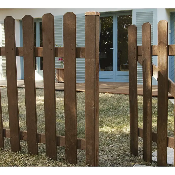 Forest-Style Poste para cercado Mustang - Altura: 120 cm, Marrón, Madera - Foto ambiente