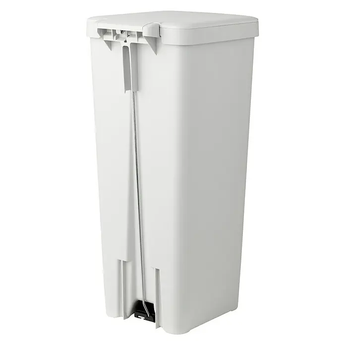 Brabantia Cubo con pedal StepUp - 40 l, Gris claro - Vista trasera