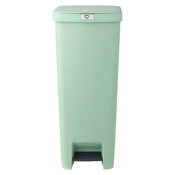 Brabantia Cubo con pedal StepUp - 40 l, Verde - Vista frontal