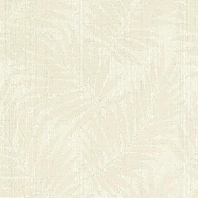 Barbara Home Collection Vliestapete Farn - Creme/Weiß, 10,05 x 0,53 m - Detailaufnahme