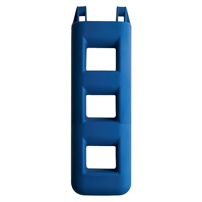 Defensa con forma de escalera - L x An x Al: 250 x 120 x 750 mm, Número de niveles: 3 ud. - Vista frontal