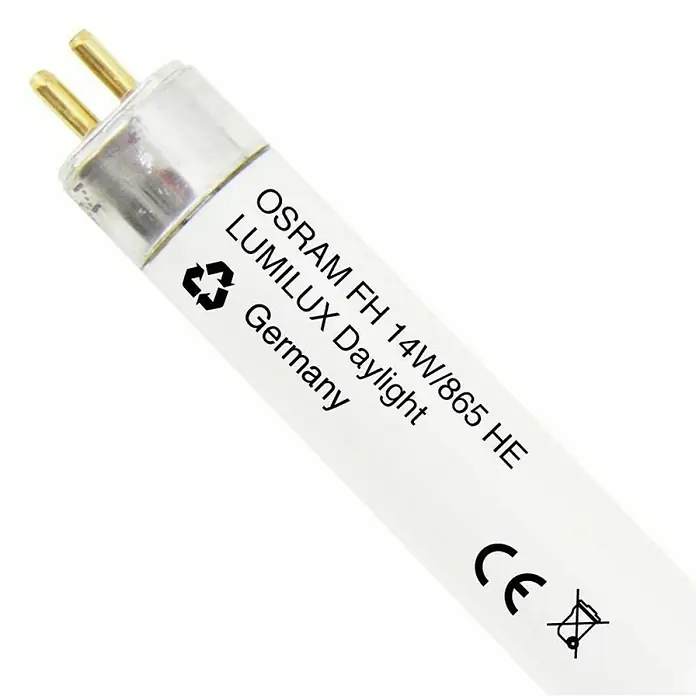 Osram Tubo fluorescente Lumilux - Blanco diurno, 14 W, Largo: 1,6 cm - Primer plano