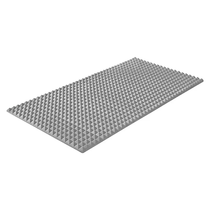 Noppenschaum Akupur - 100 x 200 x 3 cm, Pyramide - Diagonale Ansicht