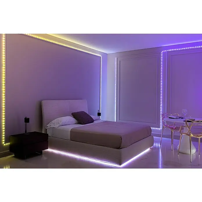Twinkly LED traka Dots - Crne boje, Područje uporabe: U zatvorenom, 10 m, 200 žaruljica, Boja svjetla: RGB - Živopisni prikaz