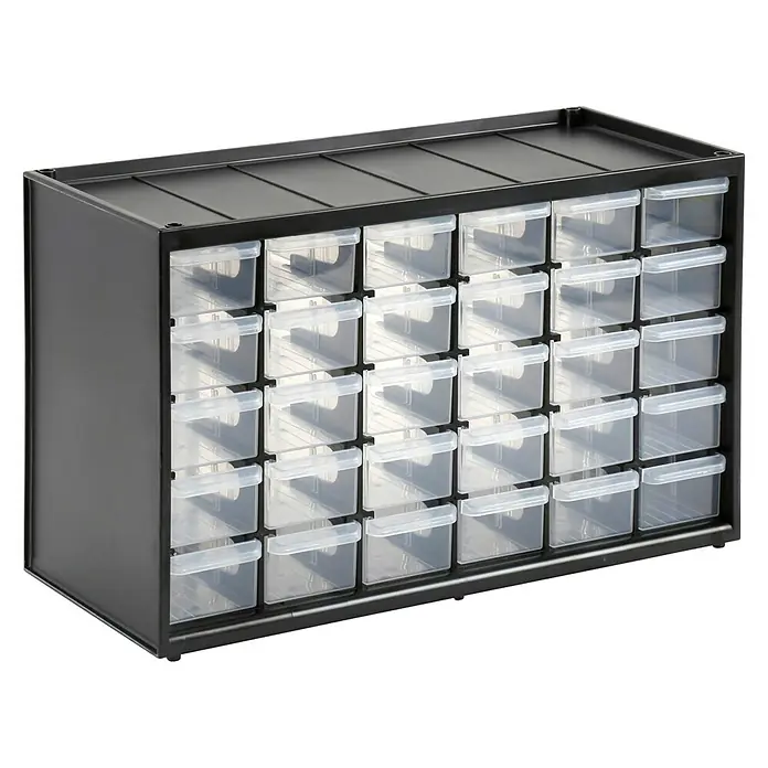 Stanley Organizador de piezas pequeñas - Número de compartimentos: 30, Sin contenido - Vista angular
