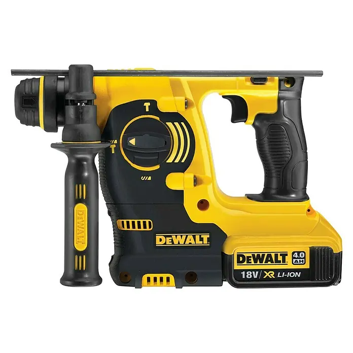 Dewalt Martillo perforador de batería DCH253M2 - 18 V, Iones de litio, 4 Ah, 2 baterías, Energía de percusión: 2,1 J - Vista de perfil izquierdo