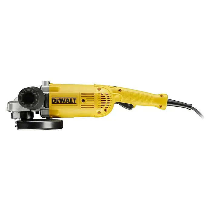 Dewalt Amoladora DWE490 - 2.000 W, 230 mm, Número de revoluciones de marcha en vacío: 6.600 r.p.m. - Vista de perfil izquierdo