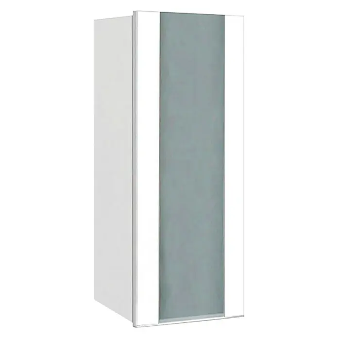 Armario colgante con cristal Franc - 21 x 35 x 80 cm, Blanco