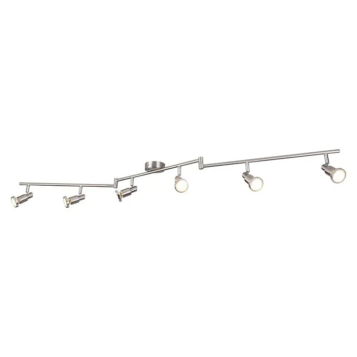 Globo Deckenleuchte - 18 W, Nickel matt, GU10, 6 Stk.
