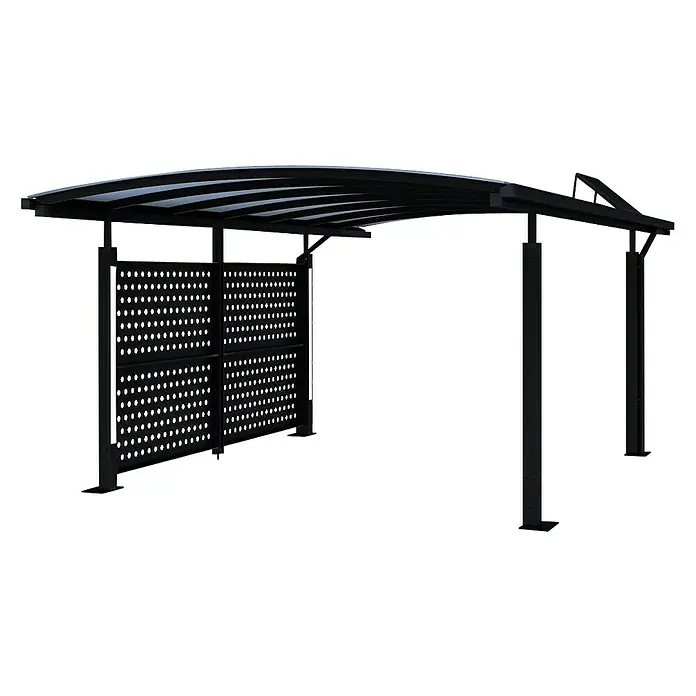Abson Calux Seitenwand - Passend für: Abson Calux Doppelcarport, Abson Doppelcarport Cubus - Linke Seitenansicht