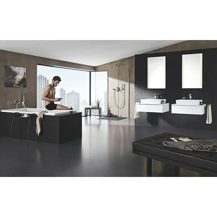 Grohe Eurocube Waschtischarmatur M-Size - Mit Zugstange, Chrom - Stimmungsaufnahme
