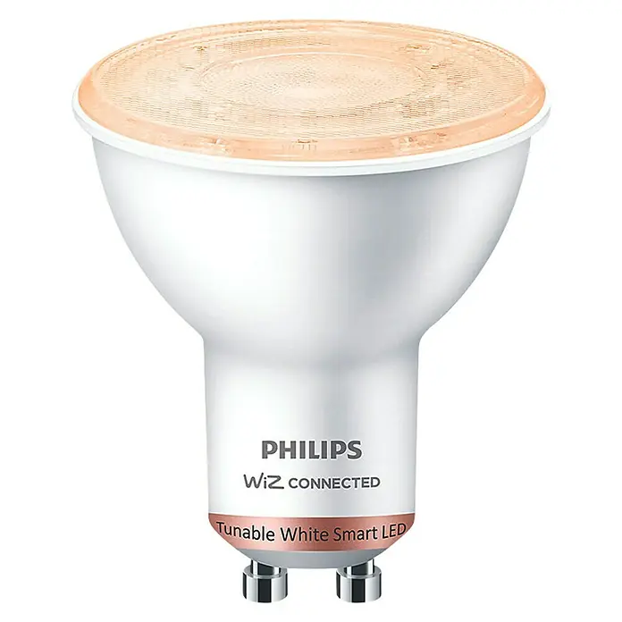 WiZ Bombilla LED Regulable GU10 - GU10, 4,8 W, 345 lm, Intensidad regulable - Vista frontal