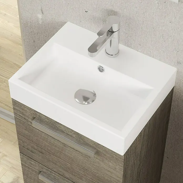 Conjunto de mueble de baño Lidia - 45 cm, 3 piezas, Nebraska - Foto ambiente