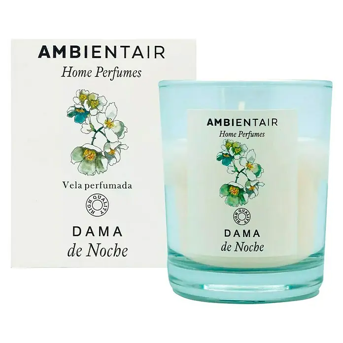 Ambientair Vela aromática - En vidrio, Dama de noche - Vista frontal