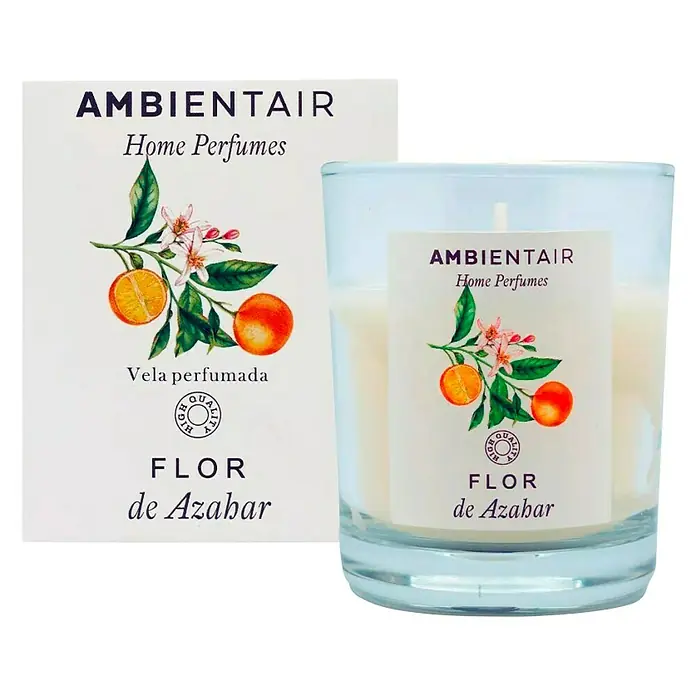 Ambientair Vela aromática - En vidrio, Flor de azahar - Vista frontal
