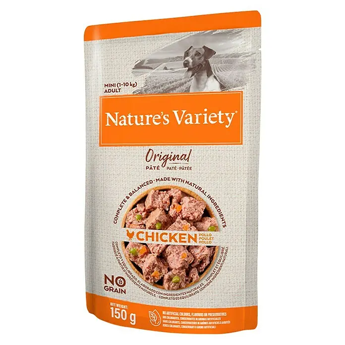 Nature's Variety Comida húmeda para perros Mini - 150 g, Pollo - Vista frontal