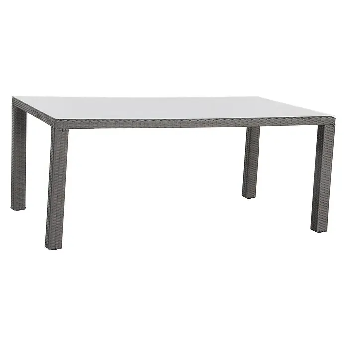 Sunfun Conjunto de muebles Neila - 5 piezas, Ratán sintético, Antracita - Vista angular
